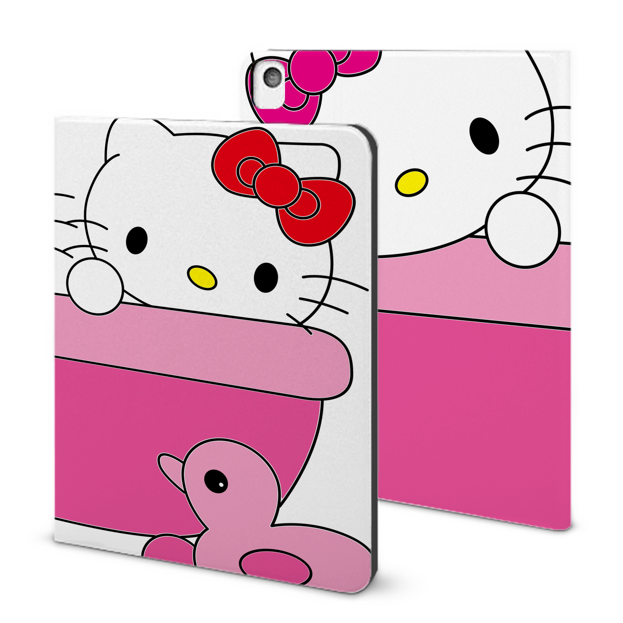 （画像用） Hello Kitty ハローキティ IPadケース ペンホルダー付き ブックスタイルデザイン
